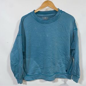 Free People Blue Sweatshirt
